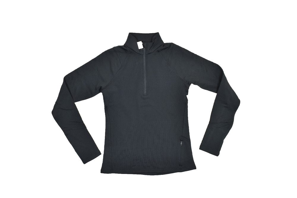 NEW DSG Women's Regular Size XS Black Run Grid 1/4 Zip Pullover Top Sweater